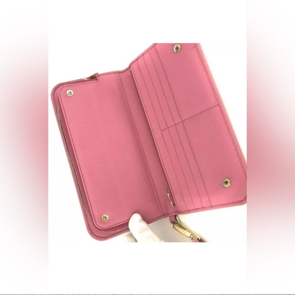 Dolce & Gabbana logo plate leather long bifold wallet/wristlet - Picture 4 of 12